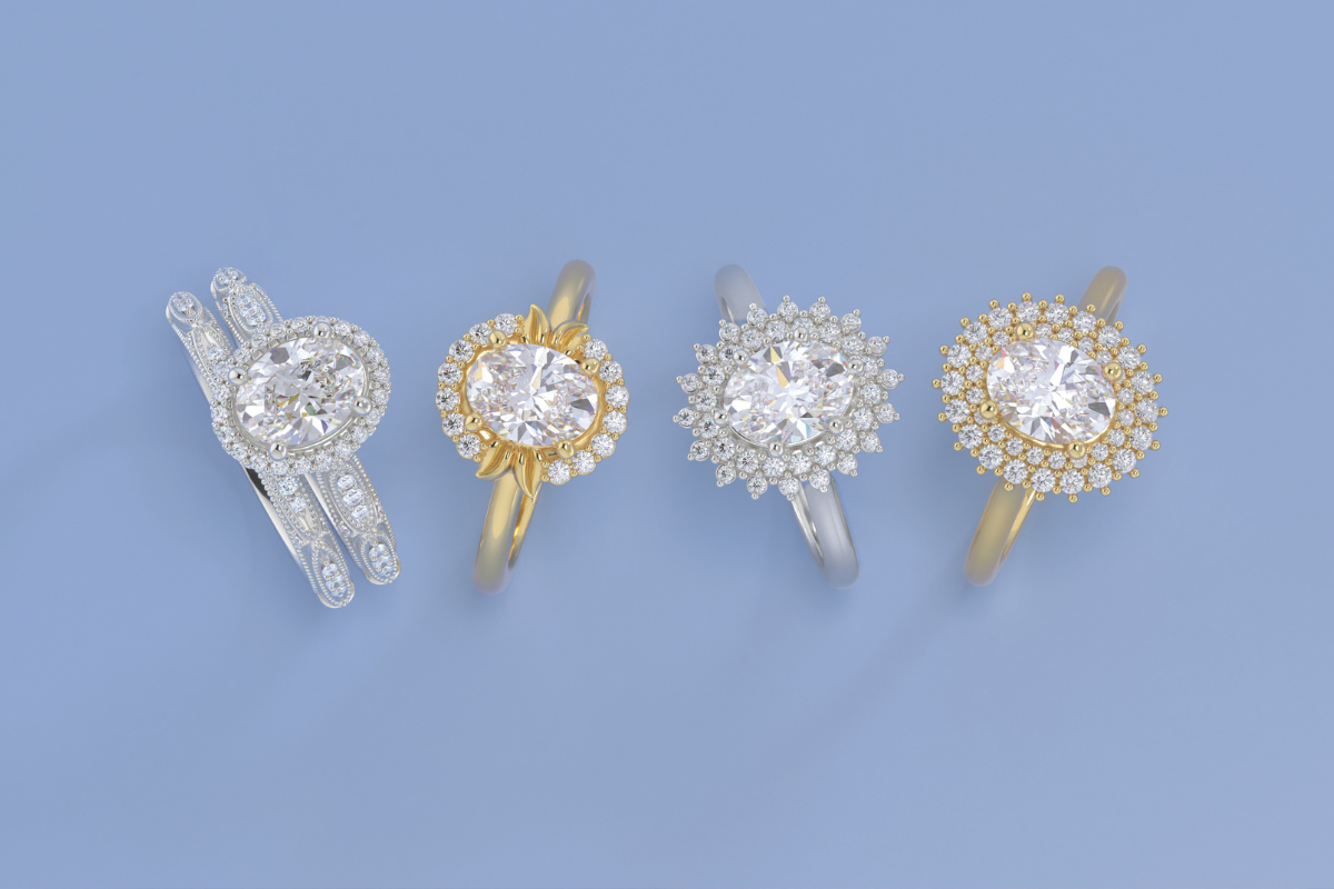 oval diamond engagement ring