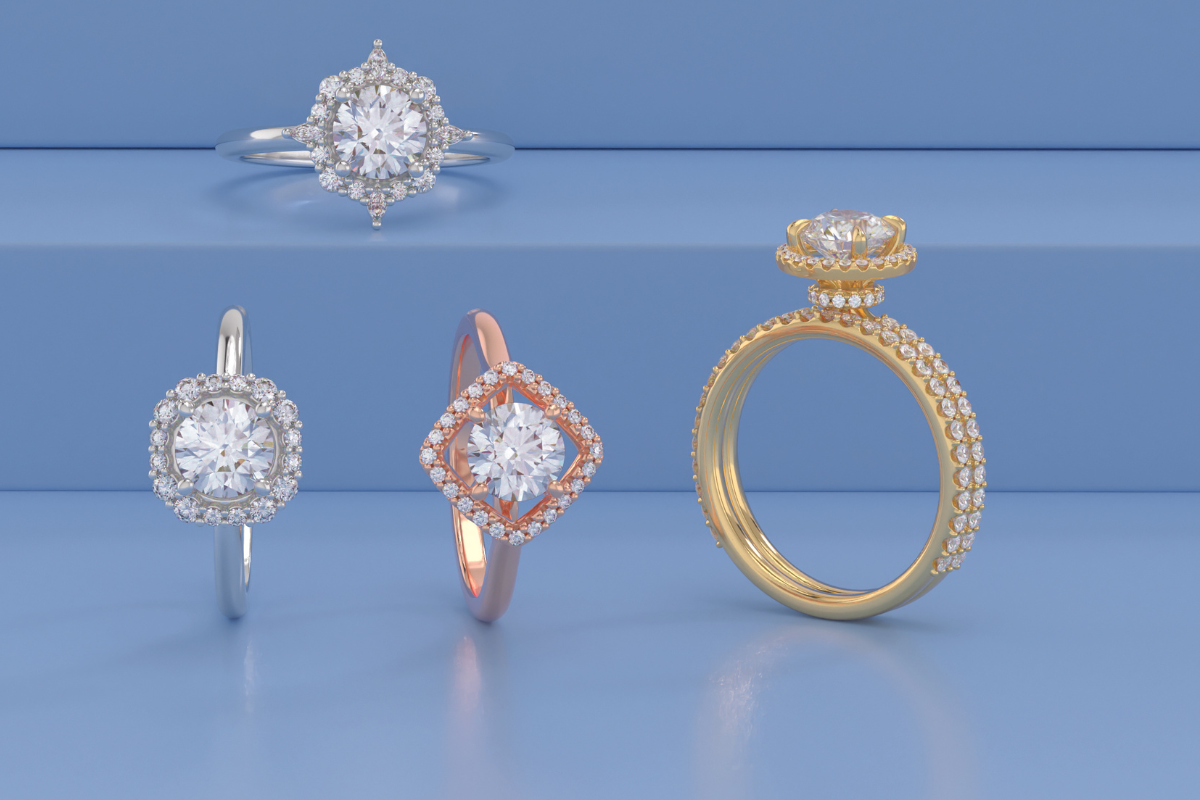 hidden Halo classic Halo engagement ring