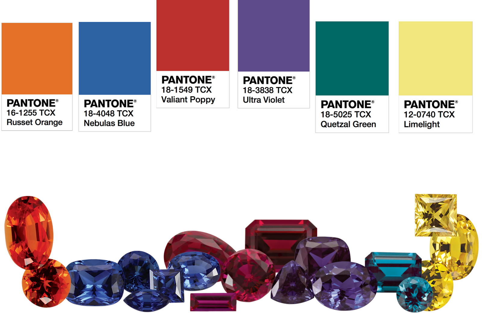 pantone colors chatham created gemstones