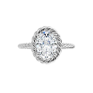 Tori Twisted Halo Engagement Ring (setting only)