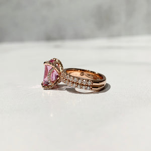 Champagne sapphire charlotte ring