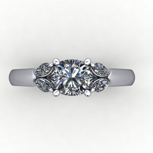 Briar Accented Engagement Ring (setting only)