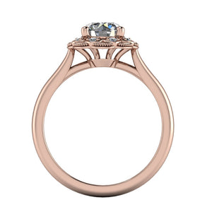 Cora Halo Vintage Inspired Engagement Ring (setting only)