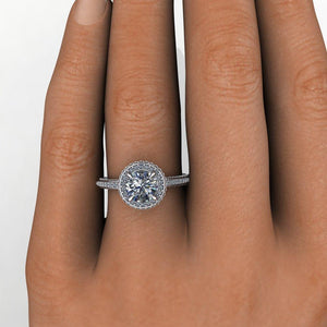 three sided pave engagement ring soha diamond co