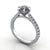 Seraphina Six-Prong French-Set Solitaire Engagement Ring (setting only)
