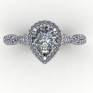 Victoria Halo Engagement Ring (setting only)