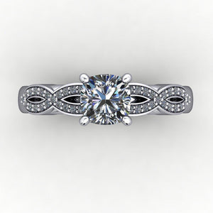 Lillienne Solitaire Engagement Ring (setting only)