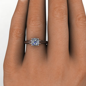 Trellis Solitaire Engagement Ring (setting only)