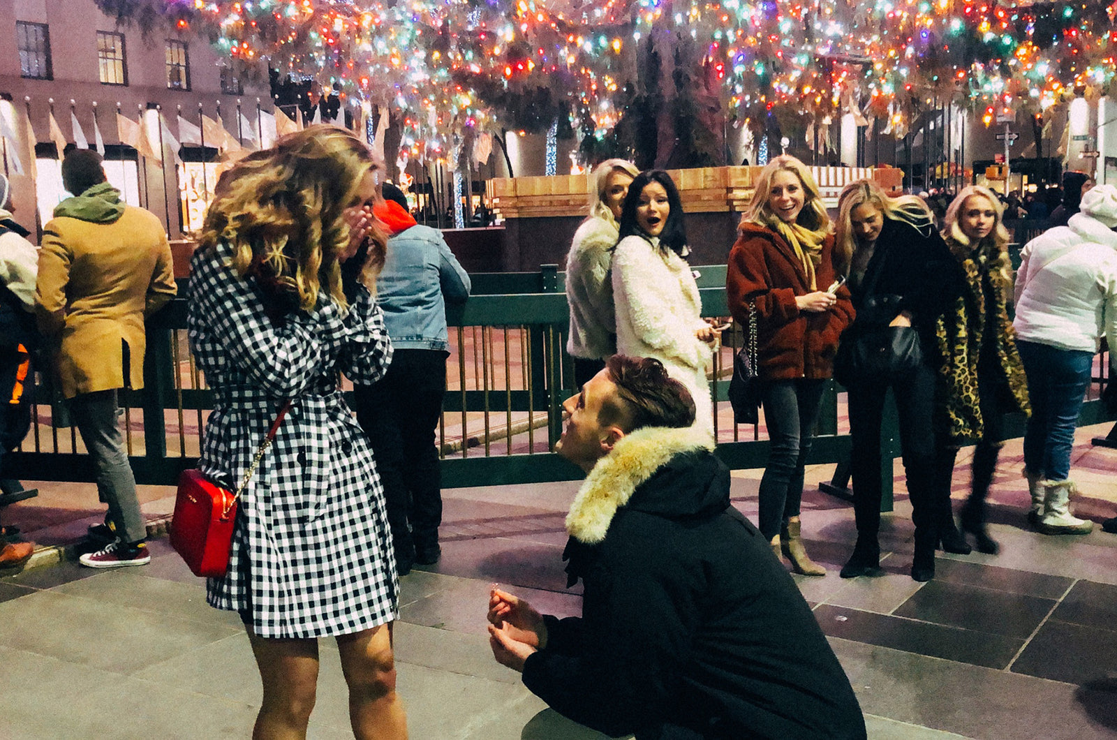 holiday proposal in rockefeller center nyc soha diamond co.