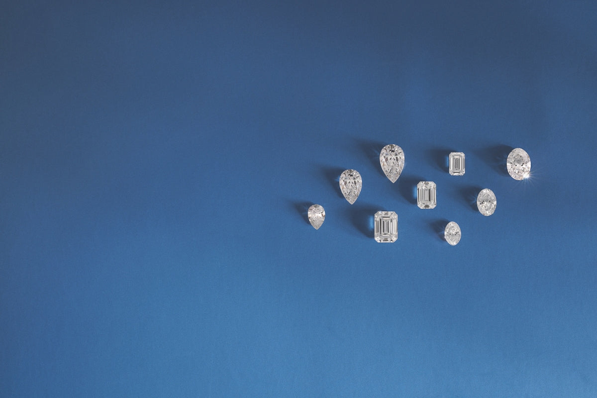 Soha Diamond Co. Loose Diamonds on Blue Background Why Lab-Grown Diamonds Are the Smart, Ethical Choice for Engagement Rings in Madison, Wisconsin