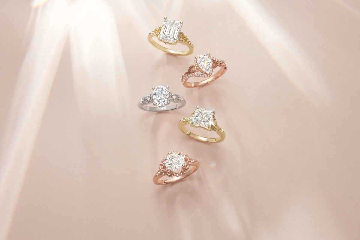 romantic inspired engagement ring 