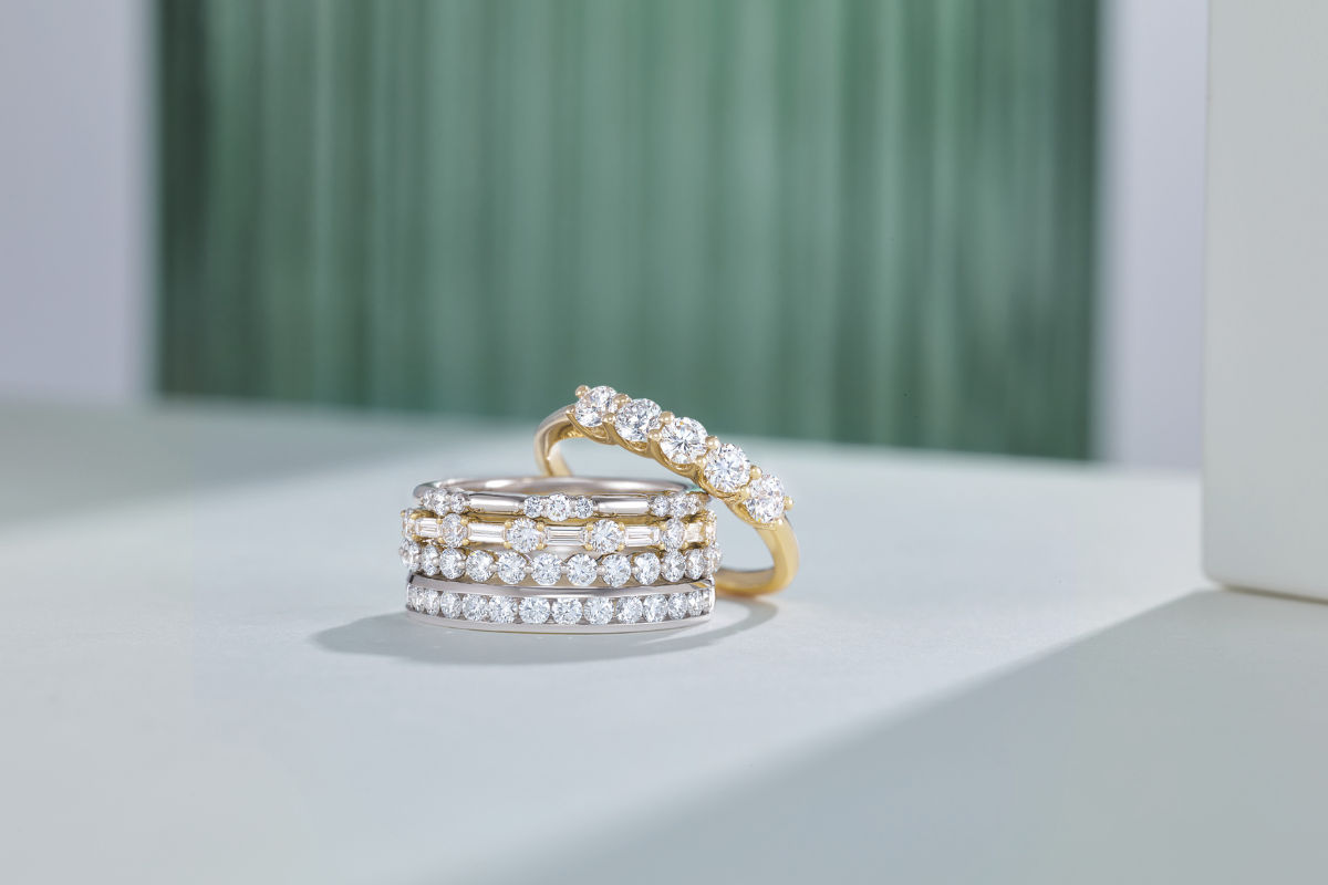 flush set bands stack blog post by Soha Diamond Co. Jewelry Store in Madison, WI