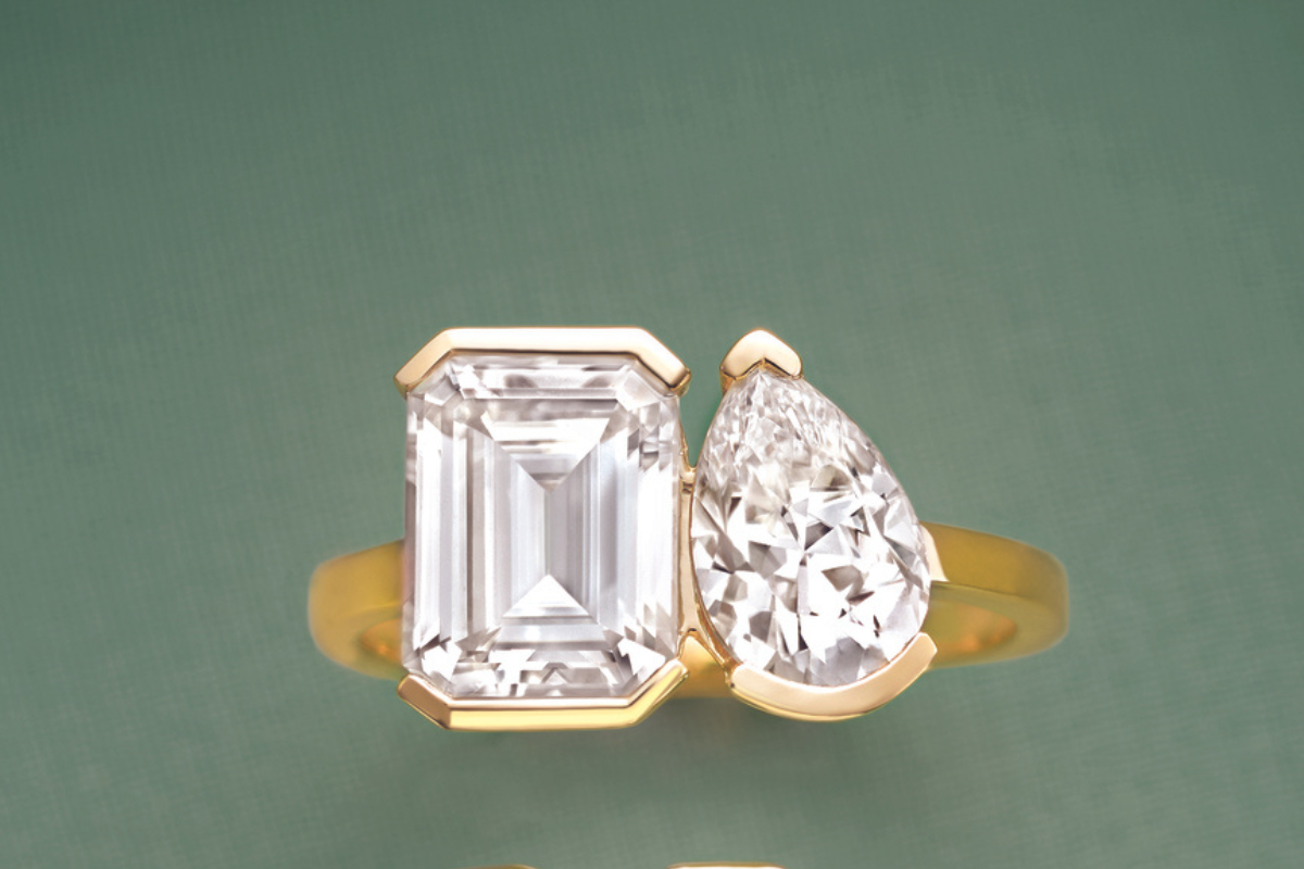 toi et moi engagement ring 