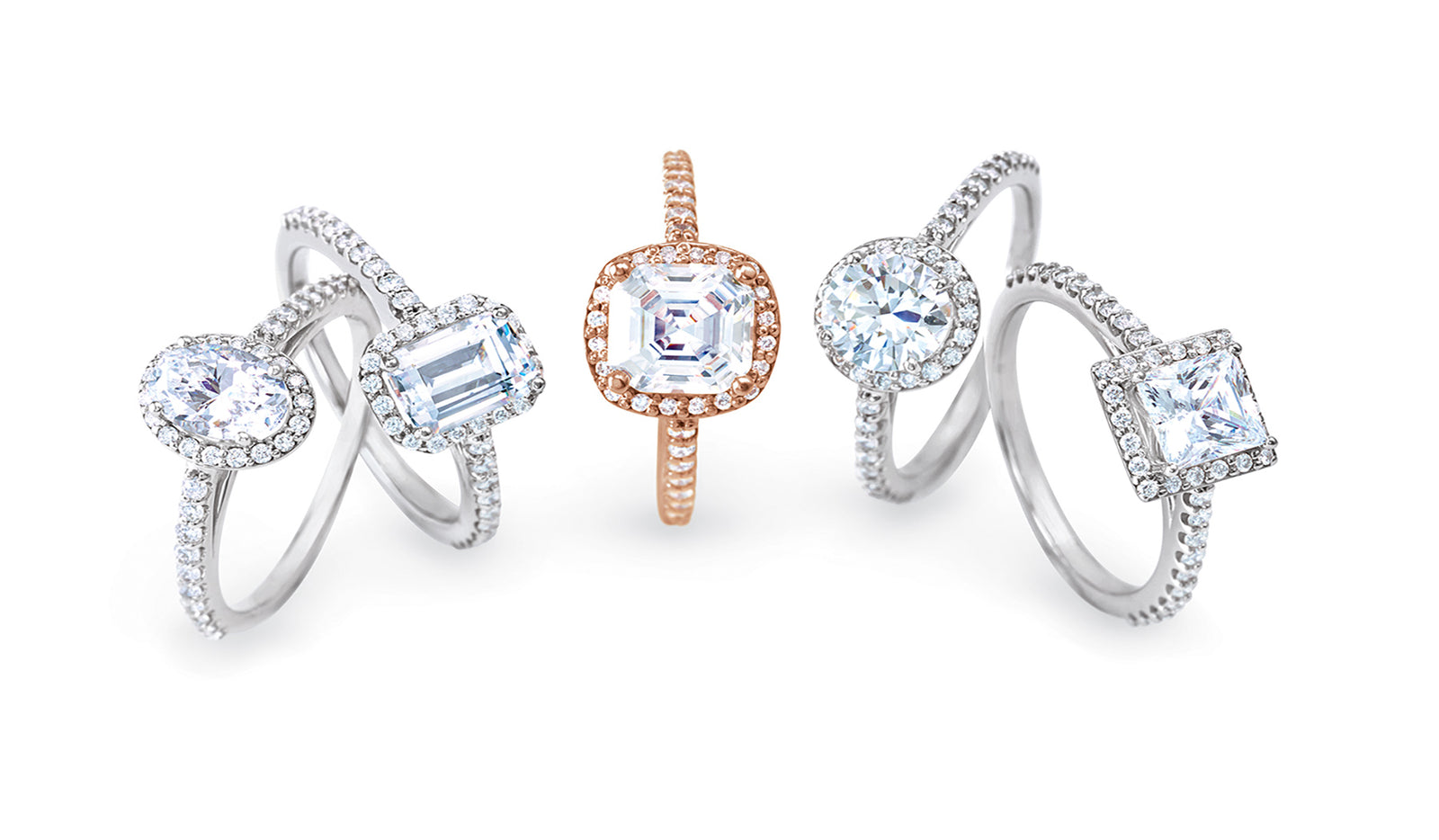 soha diamond co. lab grown diamond halo engagement rings