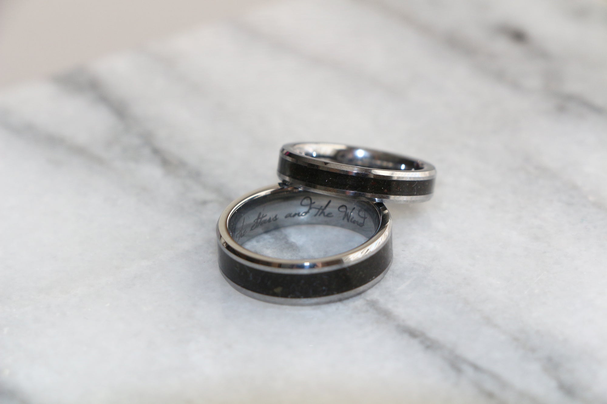 An Italian proposal story: custom soil inlay engagement rings