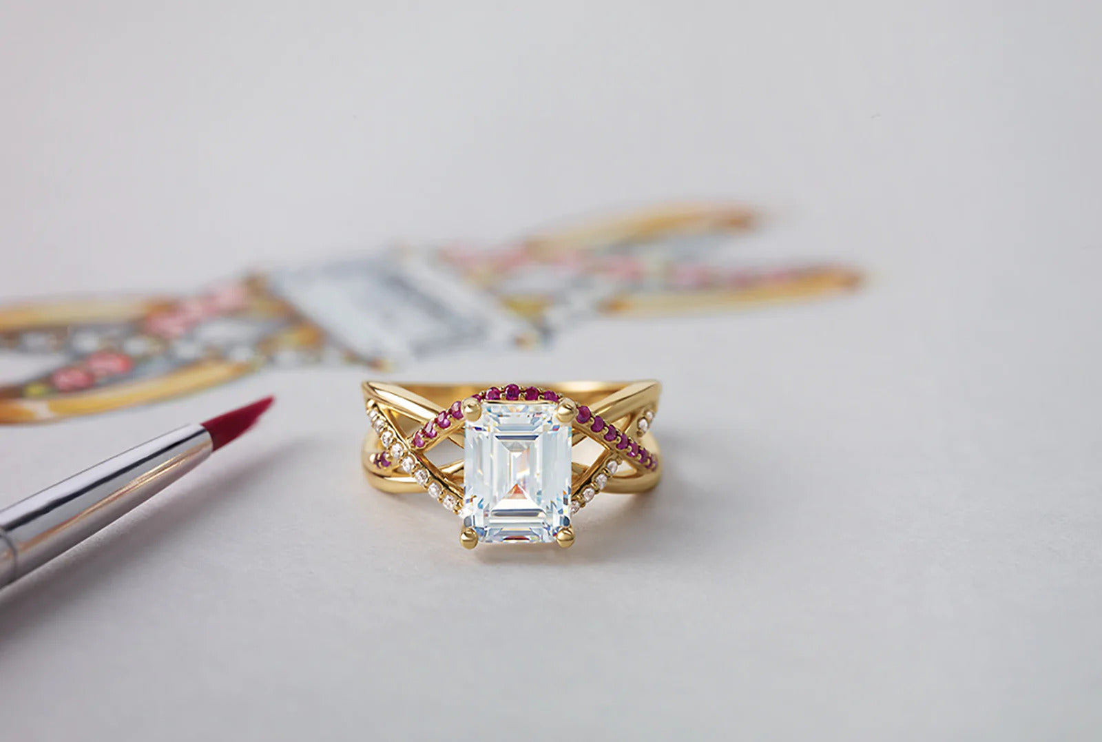 12 parts of an engagement ring