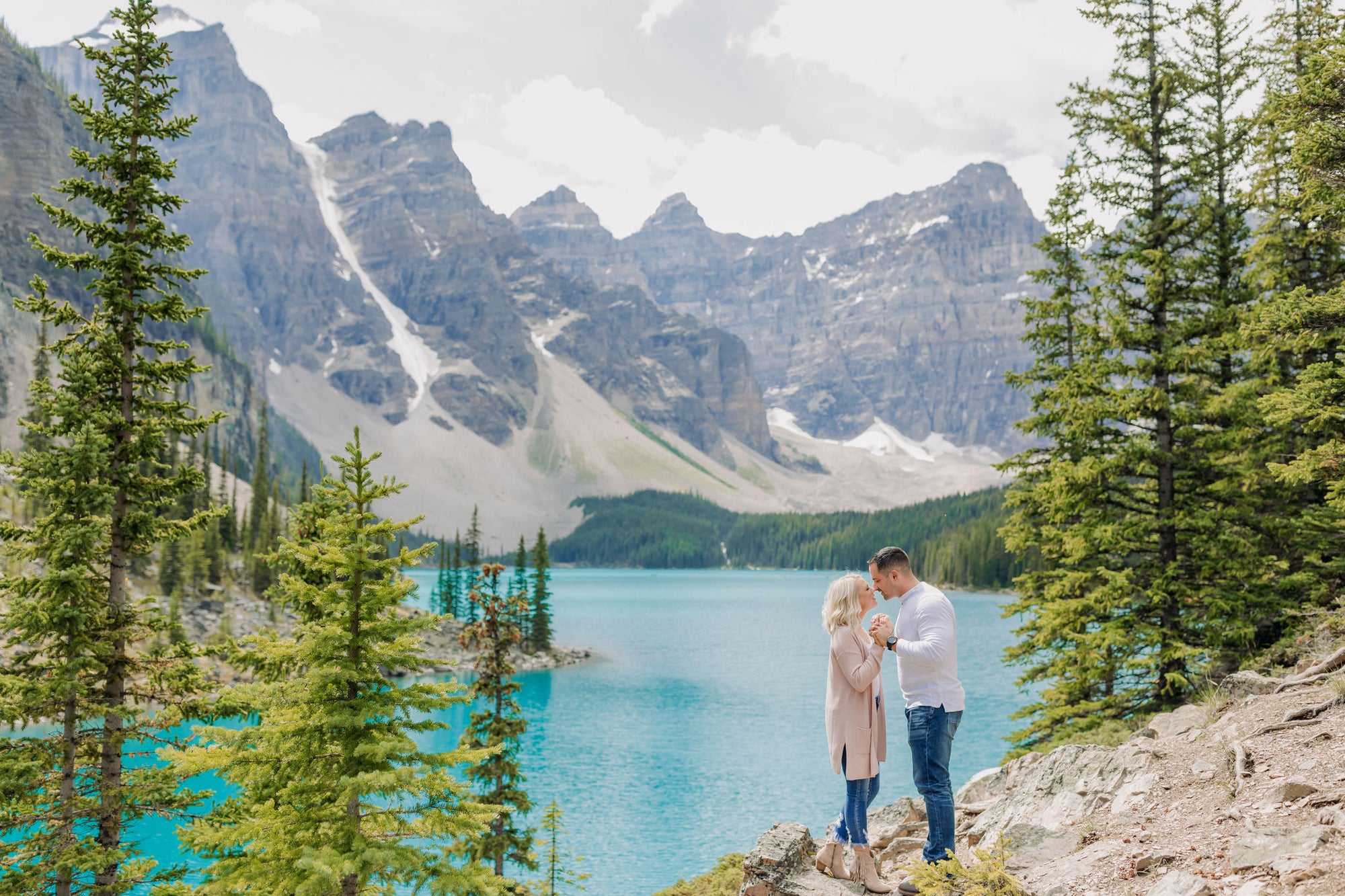 Engaged proposal in banff canada
