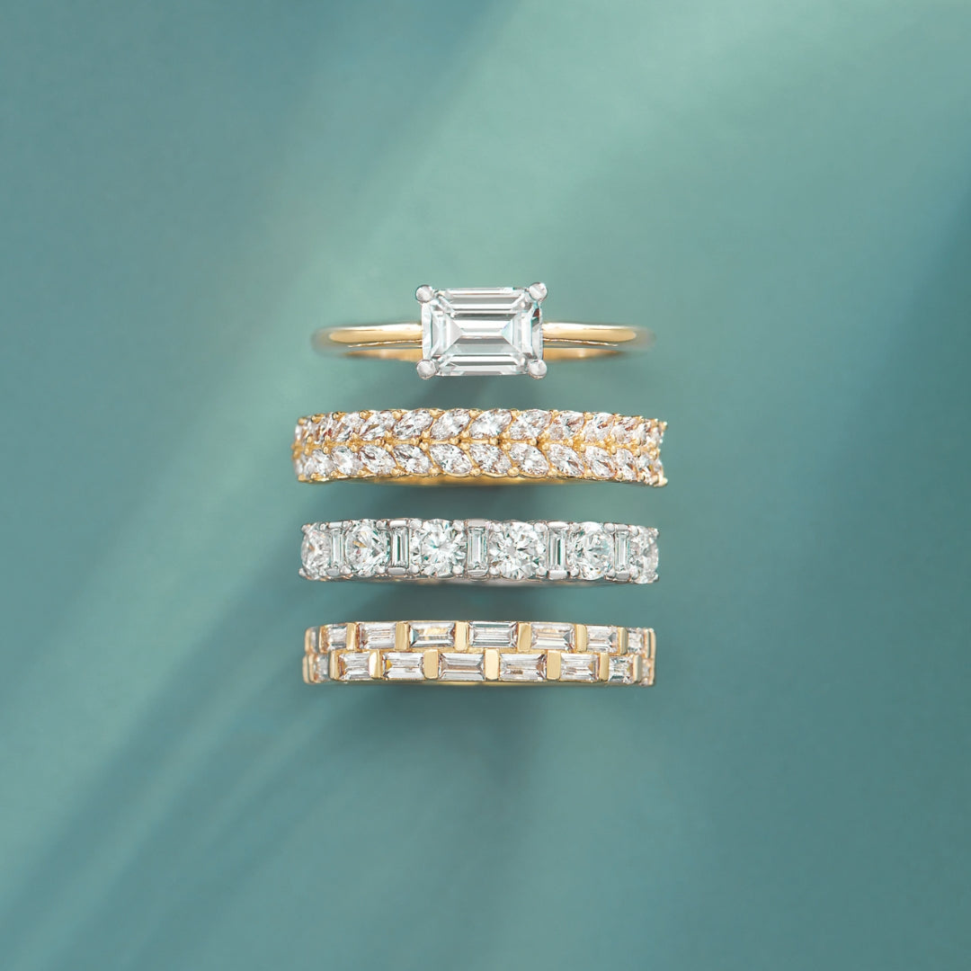 Kinsley East-West Solitaire Engagement Ring (setting only)
