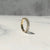 Vertical baguette wedding band