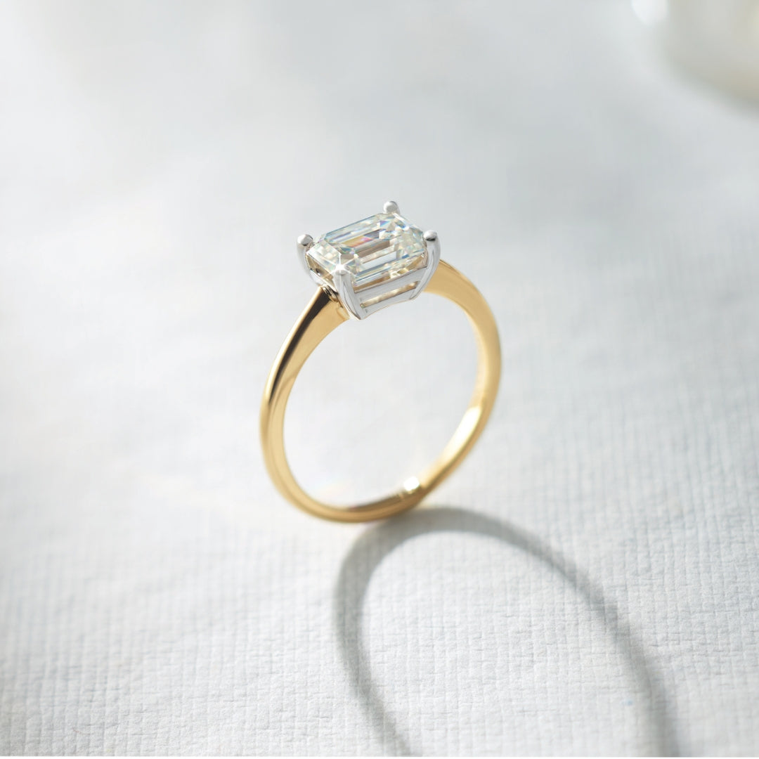 Kinsley East-West Solitaire Engagement Ring (setting only)