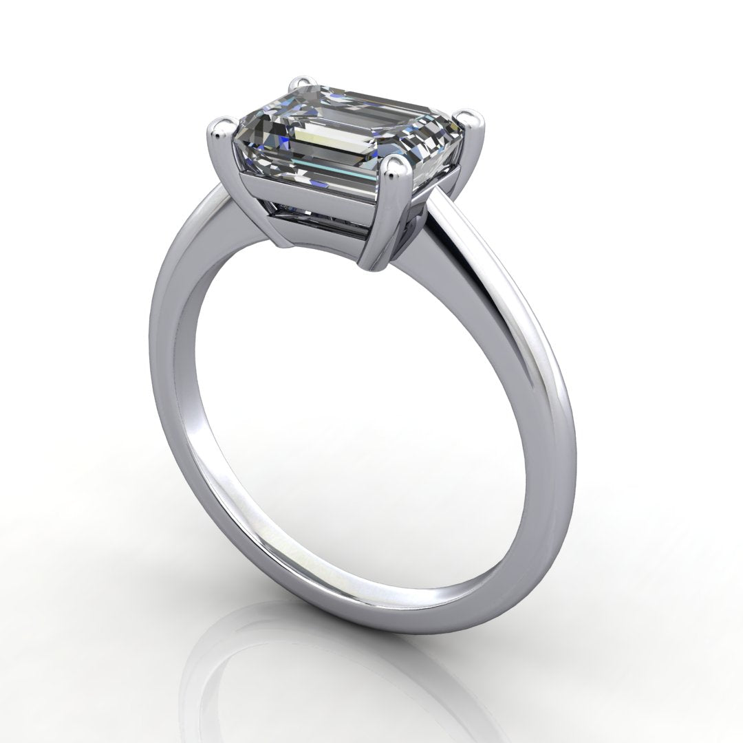 Kinsley East-West Solitaire Engagement Ring (setting only)