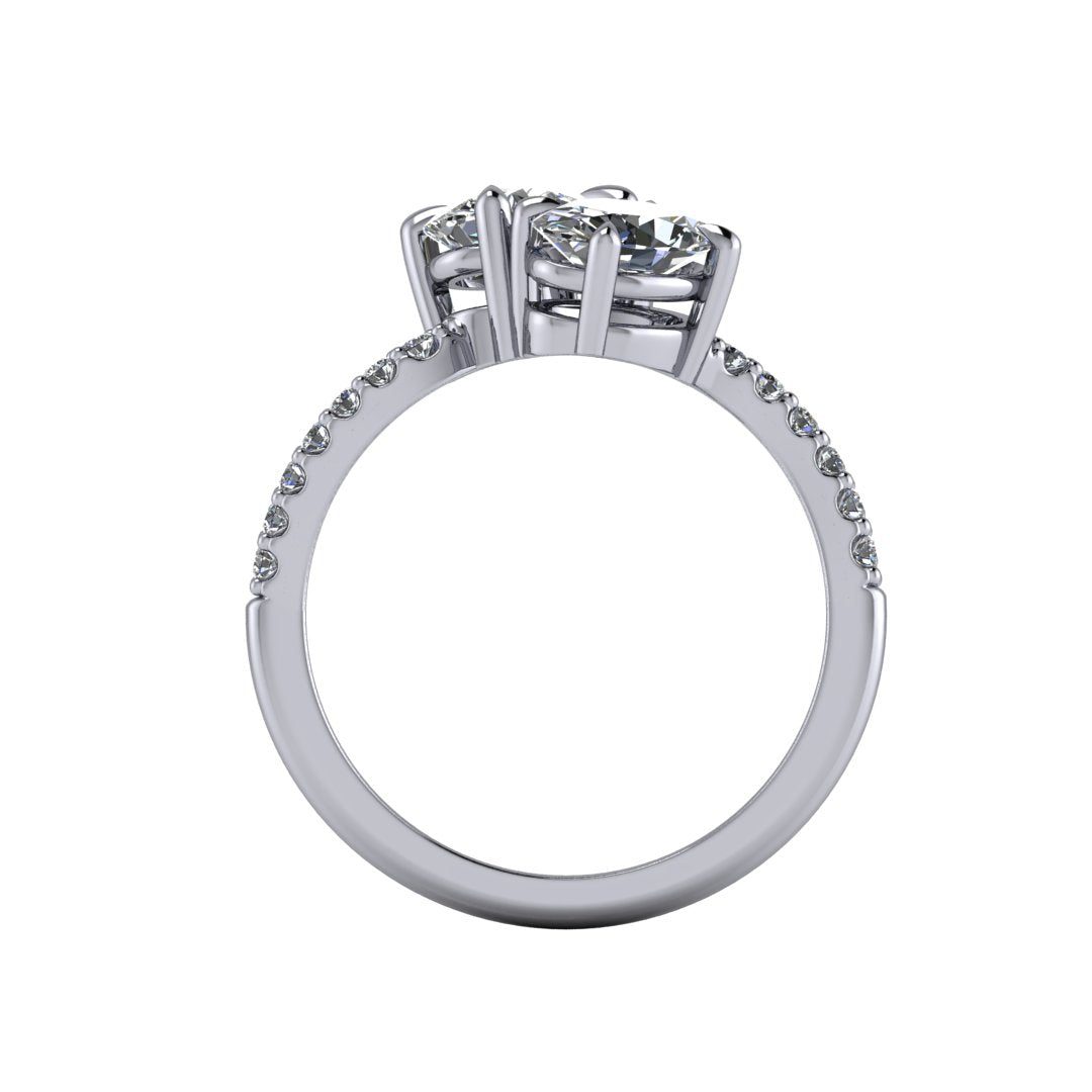 Daisy Two-Stone Toi Et Moi Engagement Ring (Setting Only)
