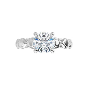 Blossom Solitaire Engagement Ring (setting only)