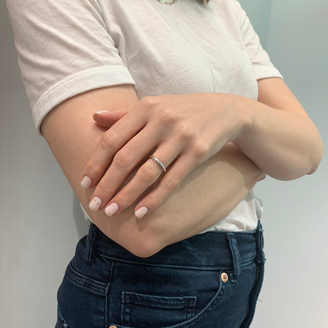 2.5mm width comfort fit domed ring