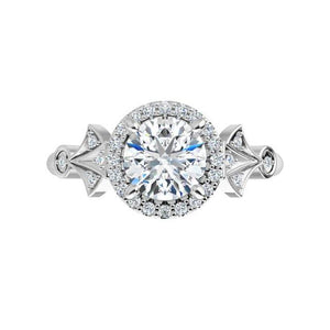 Vintage Inspired Gemstone Halo