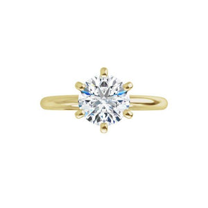 Cleo Six-Prong Solitaire Engagement Ring (setting only)