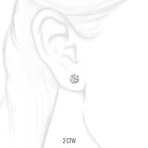 Diamond on sale earring drawing