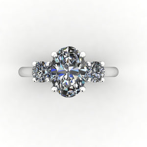 Holly Three-Stone Engagement Ring (Setting Only)
