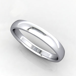 Comfort Fit Domed Wedding Band 3mm