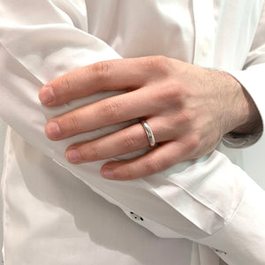 4mm comfort fit domed wedding band