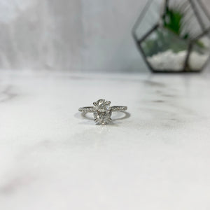 Abigail Solitaire Engagement Ring (setting only)