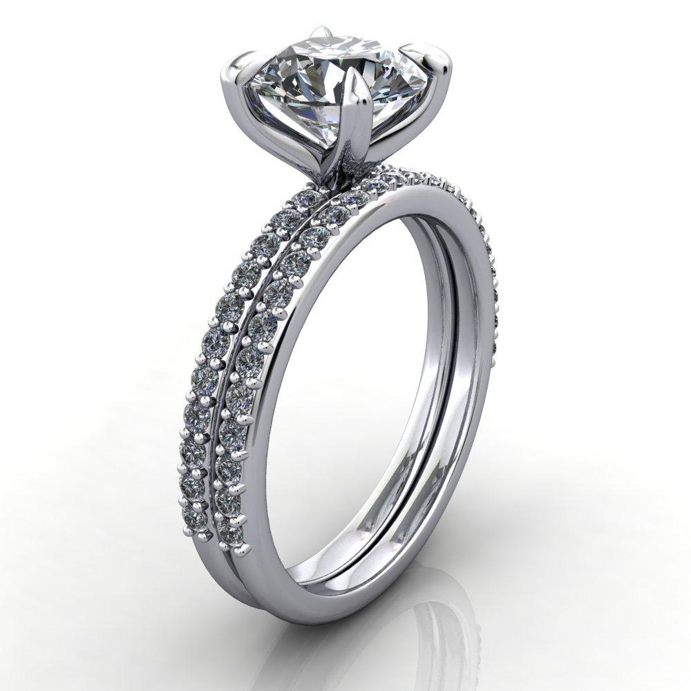 1/4 diamond ctw wedding band white gold soha diamond co