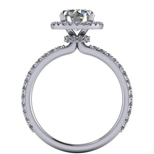 Amelia Halo Engagement Ring (setting only)