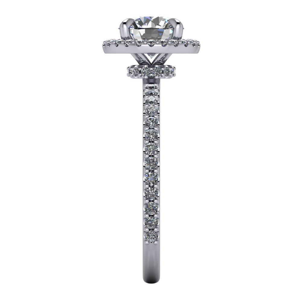 Amelia Halo Engagement Ring (setting only)