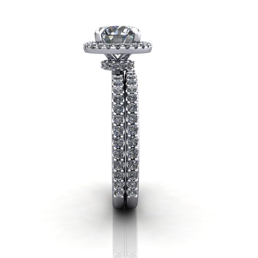 Amelia Halo Engagement Ring (setting only)