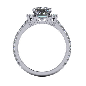 Delainey Art Deco Halo Engagement Ring (setting only)