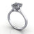 plain square cut princess cut ring