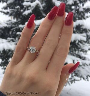 infinity inspired engagement ring soha diamond co. two carat