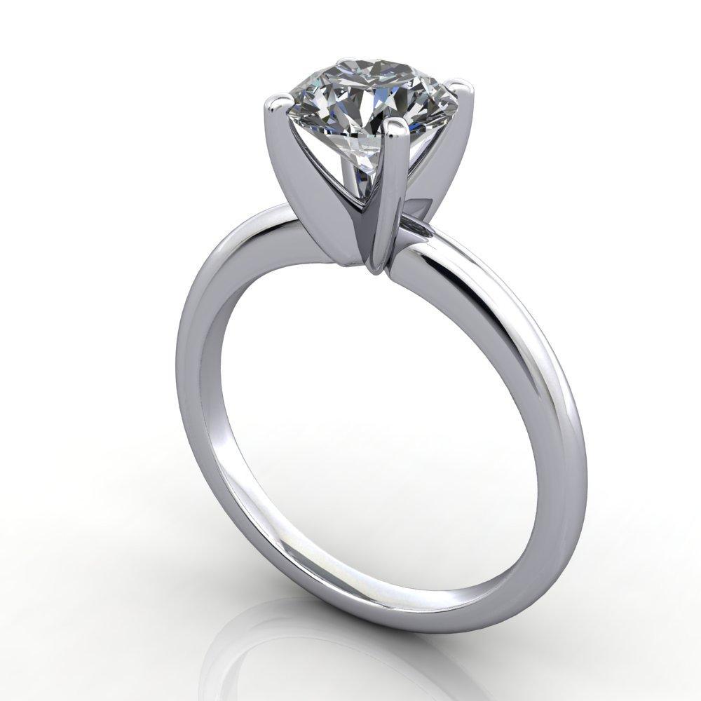 Classic Solitaire Diamond Engagement Ring