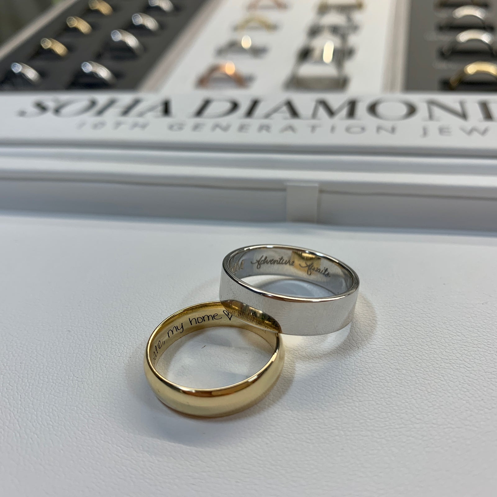 Custom handwritten engraving 