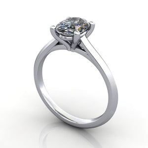 Kennedy Knife-Edge Solitaire Engagement Ring (setting only)