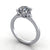 Lily Accented Solitaire Engagement Ring (setting only)