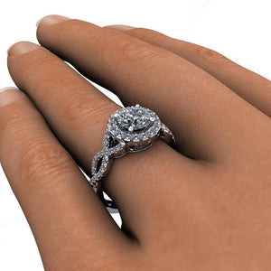 Lucille Halo Engagement Ring (setting only)