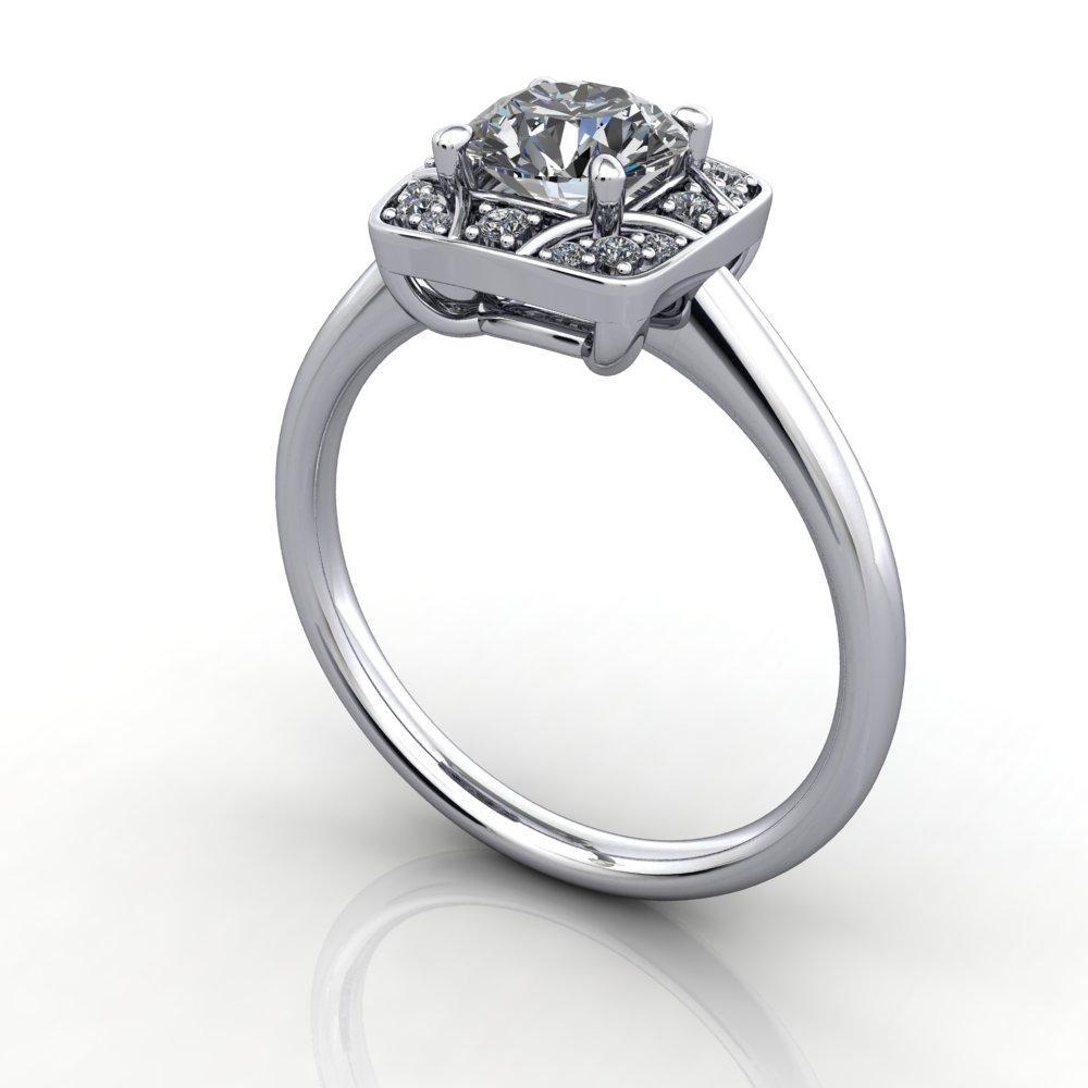 vintage inspired engagement ring soha diamond co.