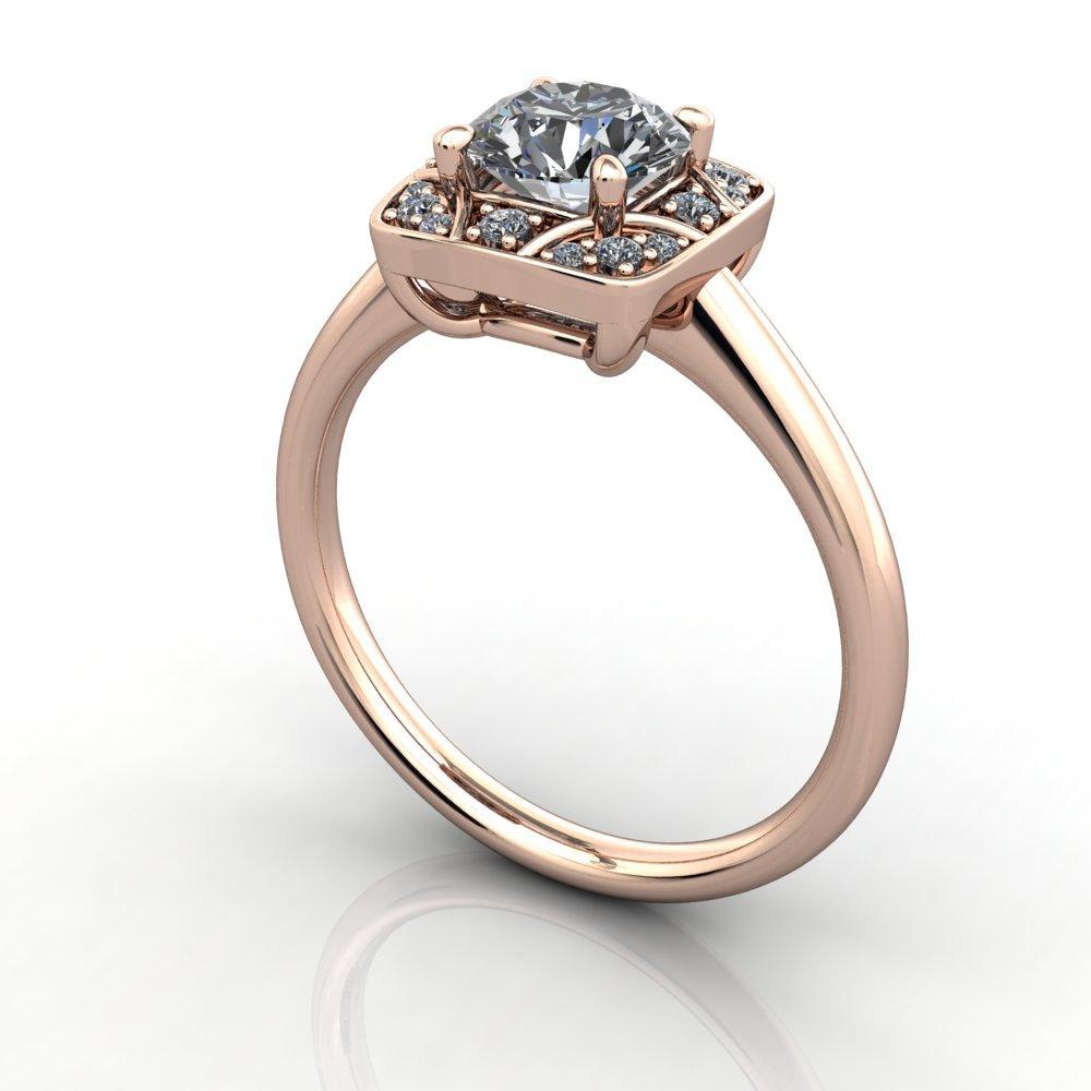 vintage inspired engagement ring soha diamond co.