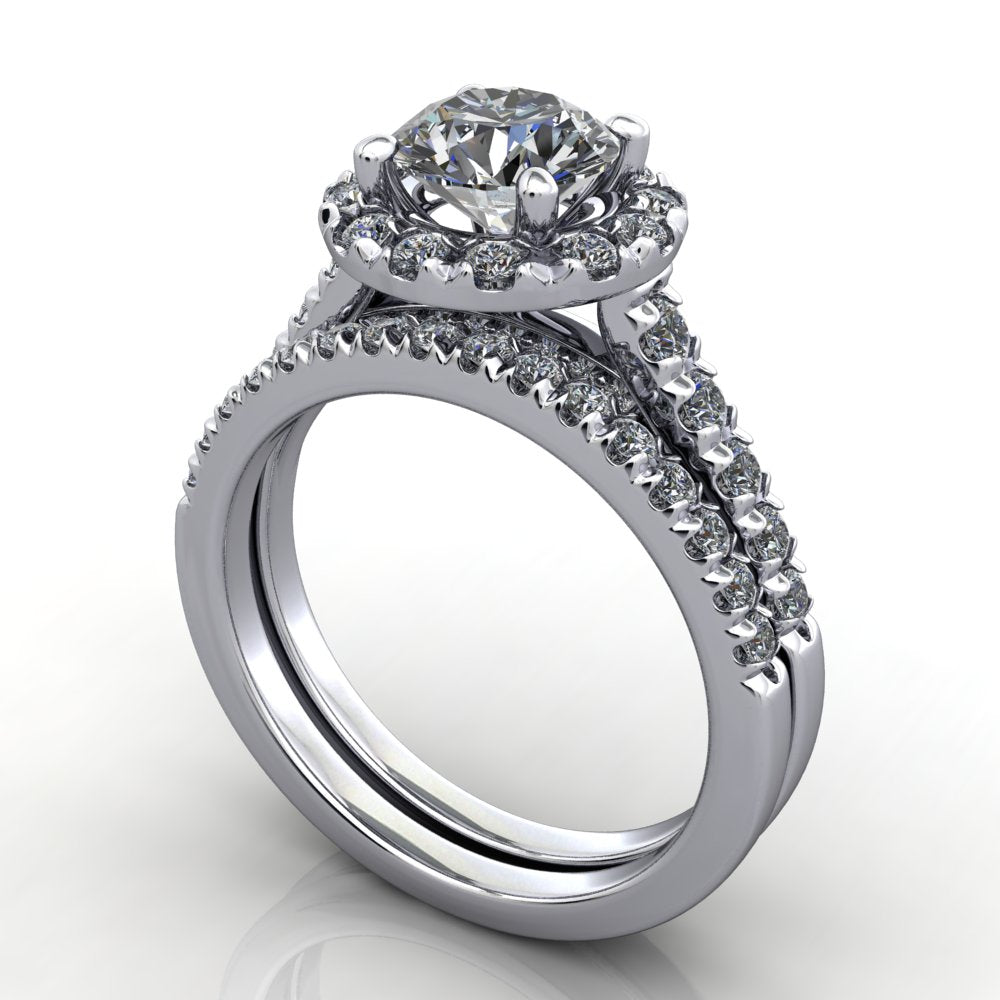Scarlett French-Set Wedding Band